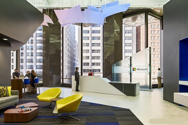 美国旧金山微软集团办公室装修设计 ​