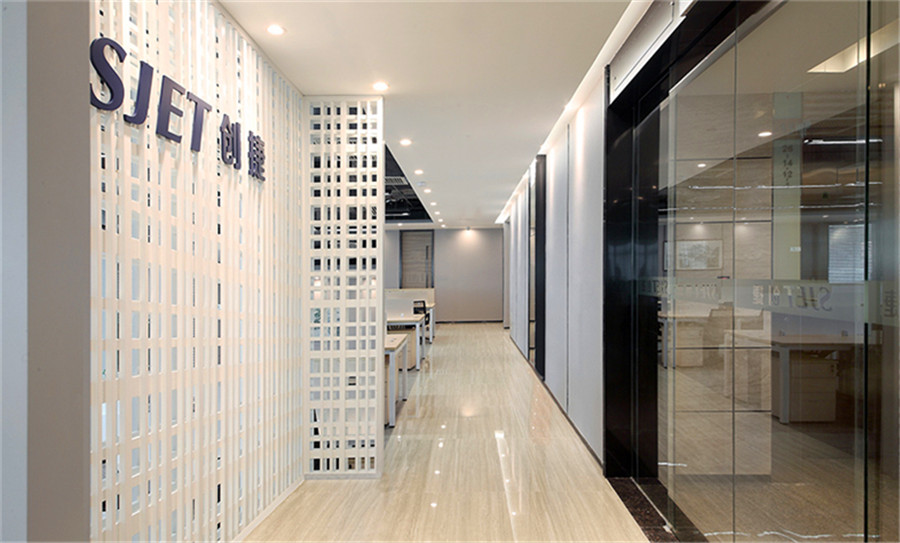 上海创捷科技有限公司办公室走廊装修设计